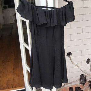 New off the shoulder black dress